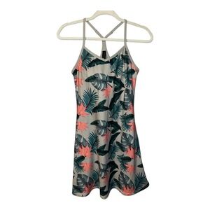 Kyodan Gray Tropical Print Athletic Dress, XS